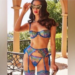 Honey Birdette Delphine Bra and Thong Set
